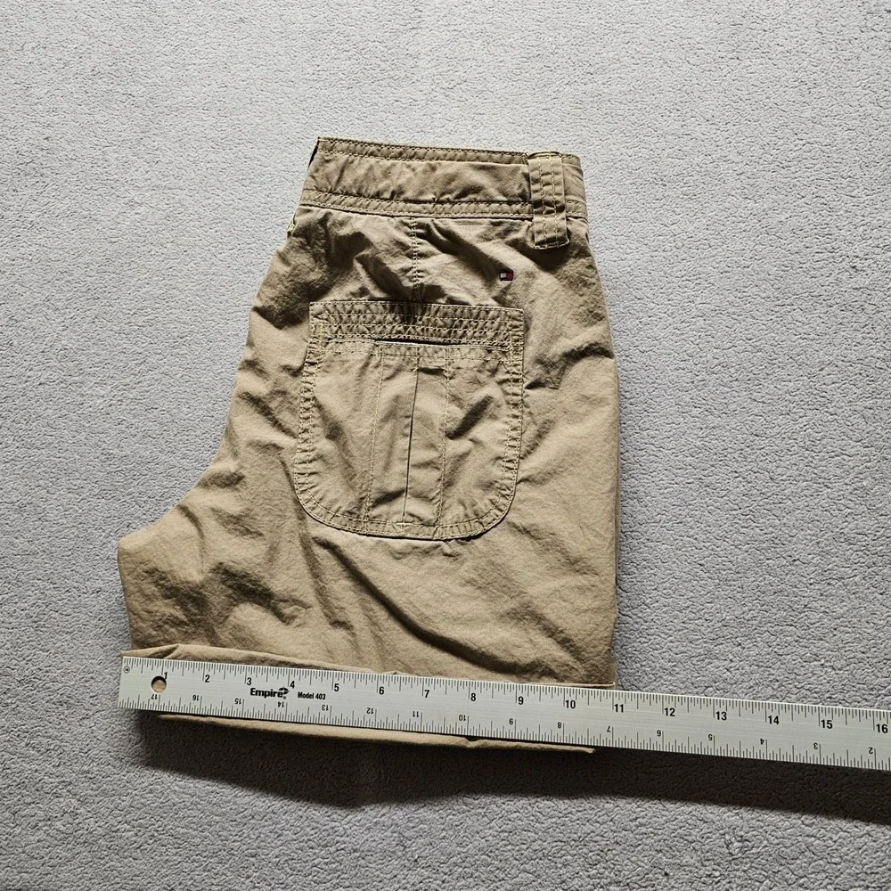 Tommy Hilfiger Cargo Shorts Womens 2 Tan Khaki Cotton Utility Casual HMN-REG